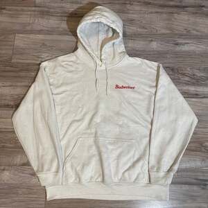 Brew City Budweiser White Pullover Hoodie with Six-Pack Graphic